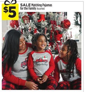 Dollar General Matching pajamas for the family offer
