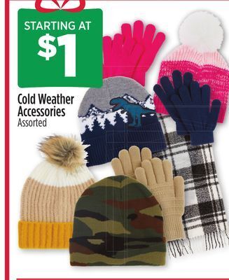 Dollar General Cold weather accessories offer