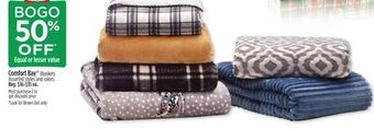Dollar General Comfort bay® blankets offer