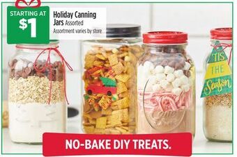Dollar General Holiday canning jars offer