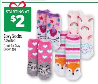 Dollar General Cozy socks offer