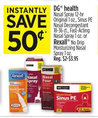 Dollar General Dg® health or rexall® offer