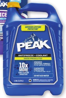 Ace Hardware Peak® gallon 50/50 antifreeze + coolant offer