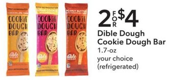 Publix Dible Dough Cookie Dough Bar 1.7 oz. offer