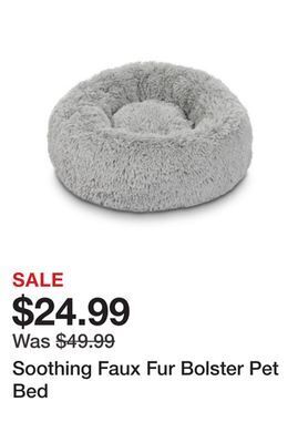 Tractor Supply Company Soothing faux fur bolster pet bed offer