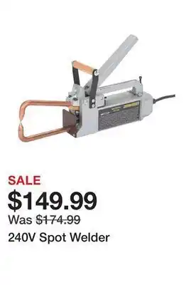 Harbor Freight Tools 240v spot welder offer