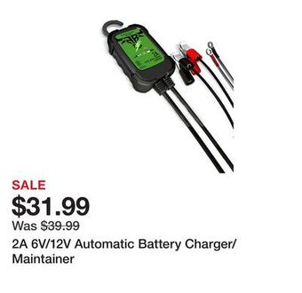 Tractor Supply Company 2a 6v/12v automatic battery charger/maintainer offer