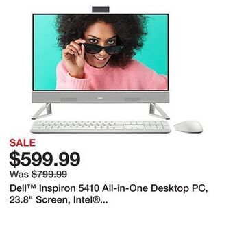 Office Depot Dell™ inspiron 5410 all-in-one desktop pc, 23.8" screen, intel® core™ i3, 8gb memory, 256gb solid state drive, wi-fi 6, windo offer