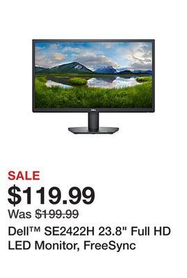 Office Depot Dell™ se2422h 23.8" full hd led monitor, freesync offer