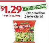 Aldi Little salad bar garden salad offer