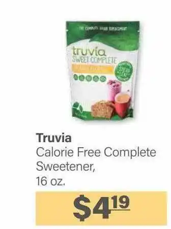 Commissary Truvia calorie free complete sweetener offer
