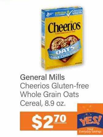 Commissary General mills cheerios gluten-free whole grain oats cereal offer