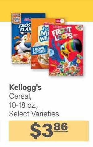 Commissary Kellogg's cereal offer