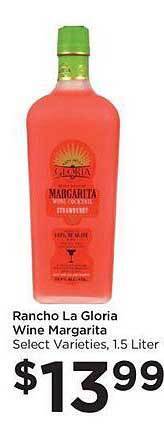 Food 4 Less Rancho la gloria wine margarita offer