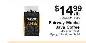 Fairway Store Market Fairway mocha java coffee offer