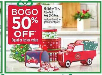 Dollar General Holiday tins offer