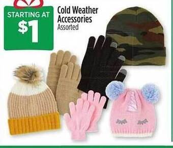 Dollar General Cold weather accessories offer