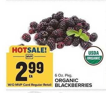 Food Lion Organic blackberries offer