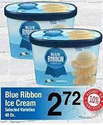 Food Giant Blue ribbon ice cream offer