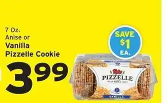 Hannaford Anise or vanilla pizzelle cookie offer