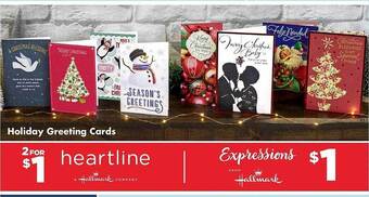 Dollar Tree Holiday greeting cards offer