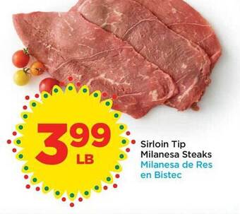 Foods Co Sirloin tip milanesa steaks offer