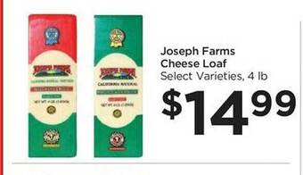 Joseph farms cheese loaf