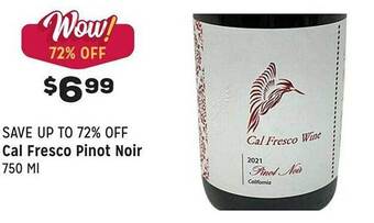 Grocery Outlet Cal fresco pinot noir offer