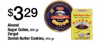 Jons International Alvand sugar cubes, zergut danish butter cookies offer