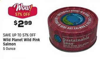 Grocery Outlet Wild planet wild pink salmon offer