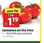 Lidl Tomatoes on the vine offer