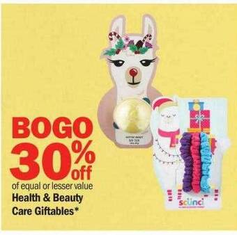 Meijer Health & beauty care giftables offer