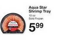 Price Chopper Aqua star shrimp tray offer