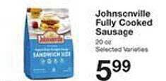 Price Chopper Johnsonville fully cooked sausage offer