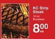 Price Chopper Kc strip steak offer