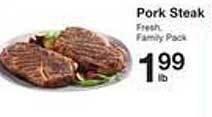 Price Chopper Pork steak offer