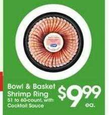 Price Rite Bowl & basket shrimp ring offer