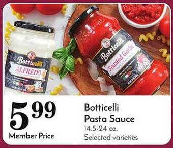 Pavilions Botticelli pasta sauce offer