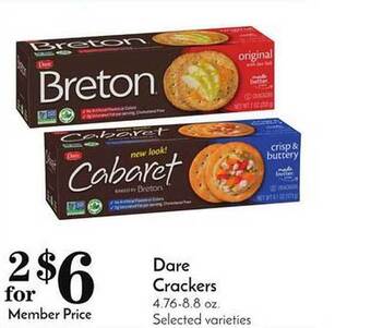 Pavilions Dare crackers offer