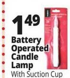 Ocean State Job Lot Battery operated candle lamp offer