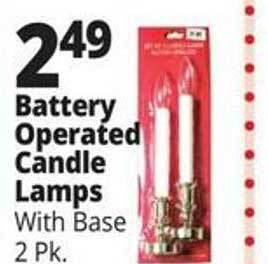 Ocean State Job Lot Battery operated candle lamps offer