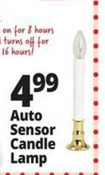 Ocean State Job Lot Auto sensor candle lamp offer