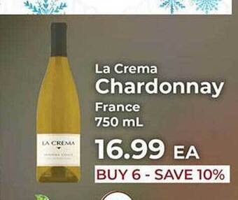 Sunset Foods La crema chardonnay offer