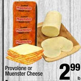 Super King Markets Provolone or muenster cheese offer
