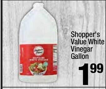 Super King Markets Shopper's value white vinegar gallon offer