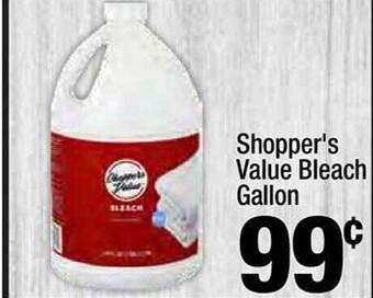 Super King Markets Shopper's value bleach gallon offer