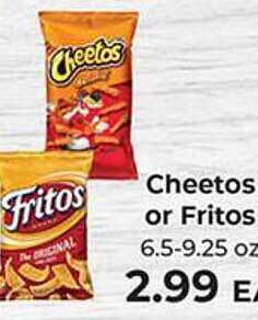 Sunset Foods Cheetos or fritos offer