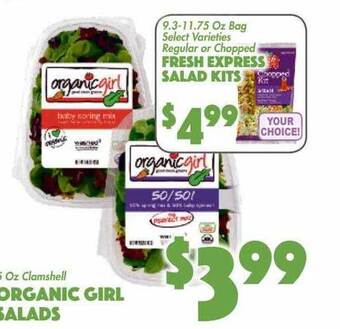The Food Emporium Organic girl salads offer