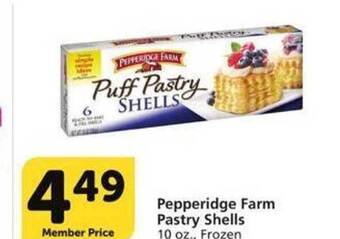 Vons Pepperidge farm pastry shells offer