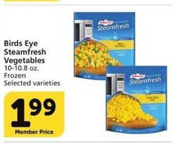 Vons Birds eye steamfresh vegetables offer